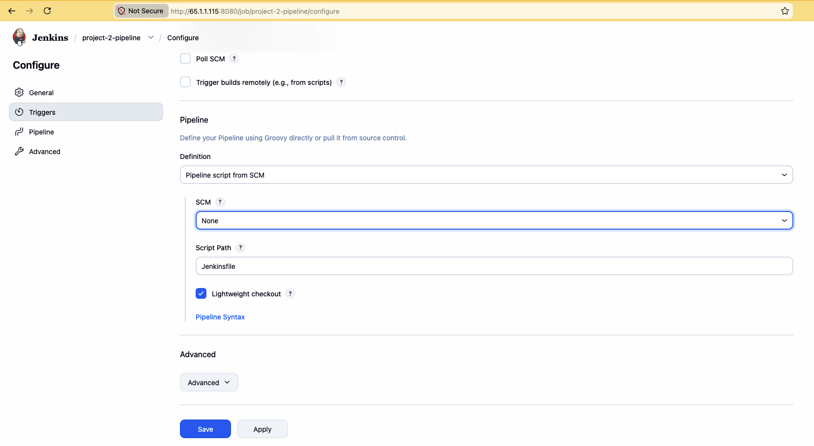 Pipeline script from SCM